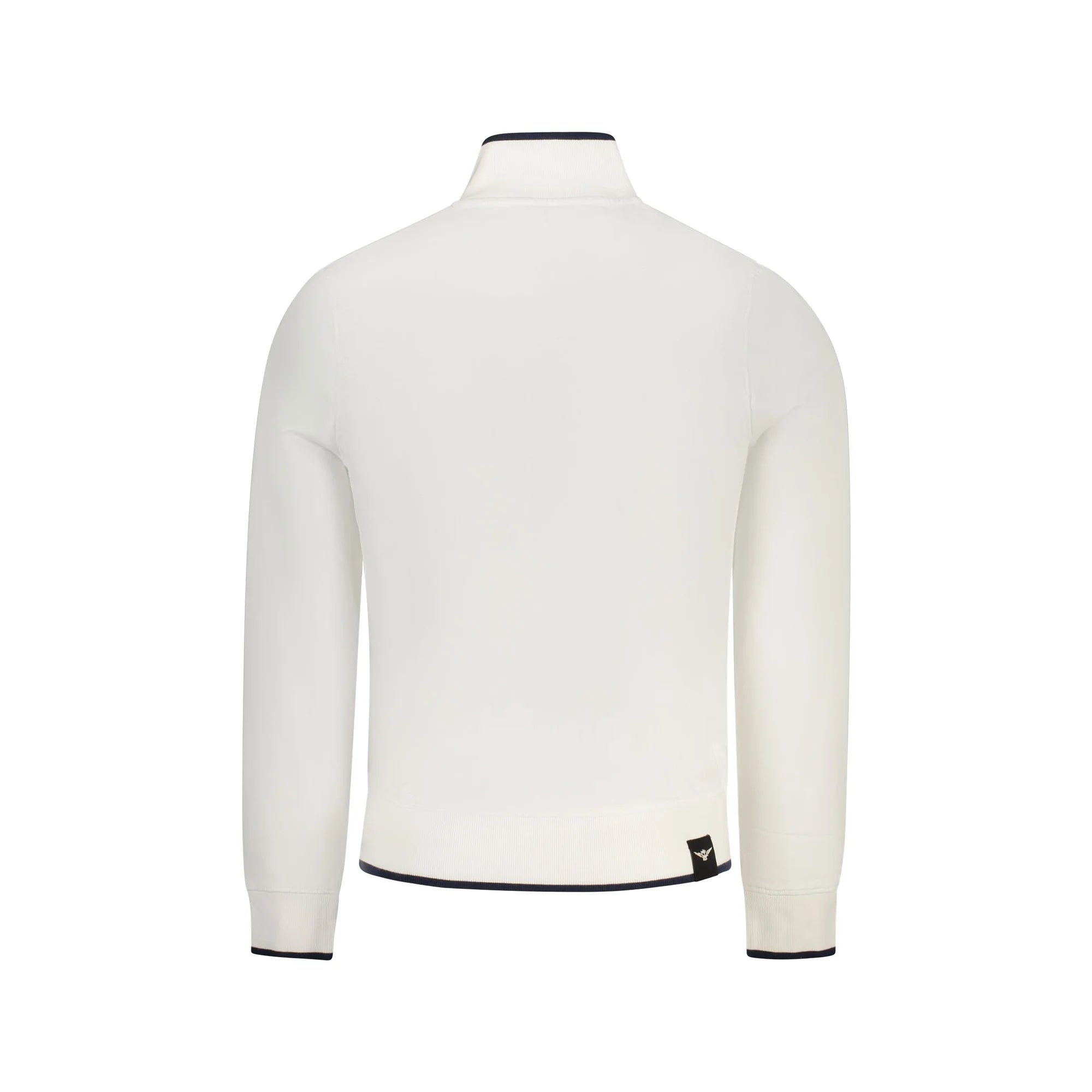 ACCADEMIA MILITARE FELPA CON ZIP UOMO BIANCO