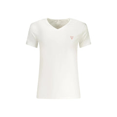 Guess Jeans T-Shirt Maniche Corte Uomo Bianca Stampa Logo