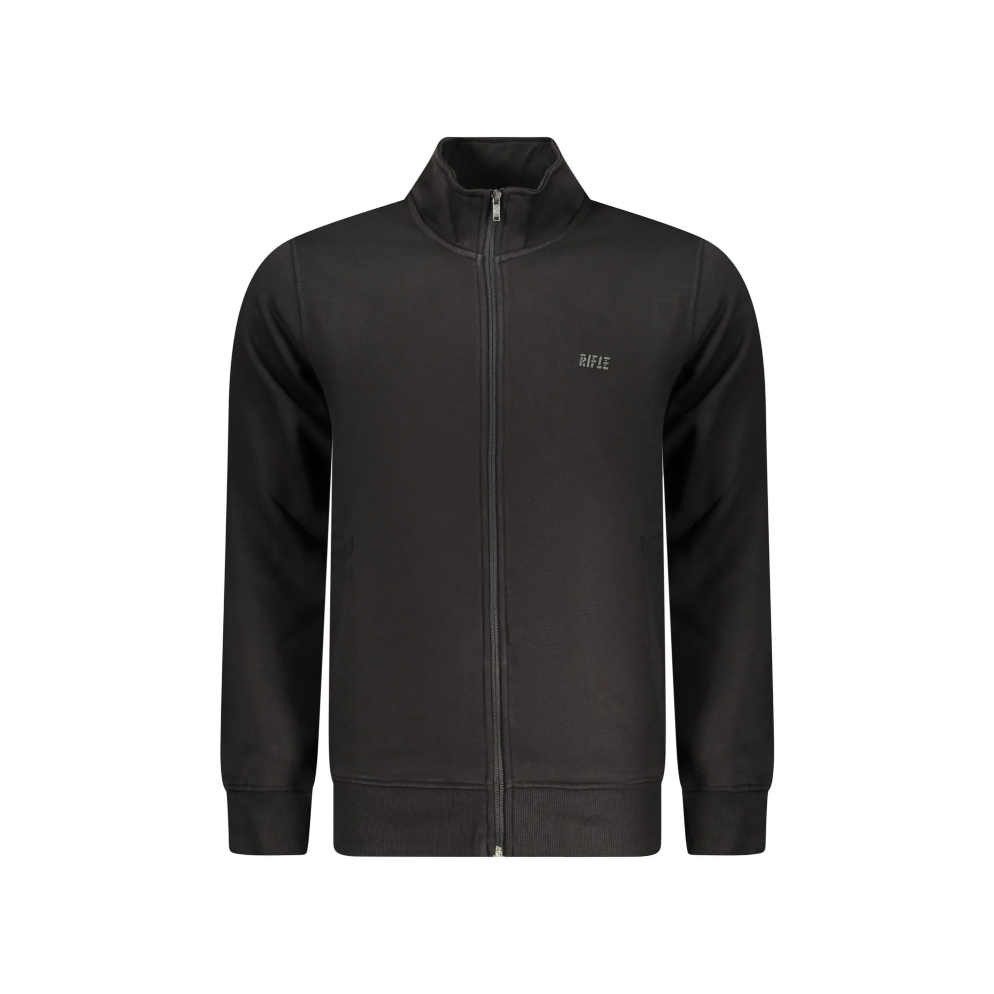 RIFLE FELPA CON ZIP UOMO NERO