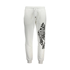 Cavalli Class Pantaloni Uomo Bianco Stampa