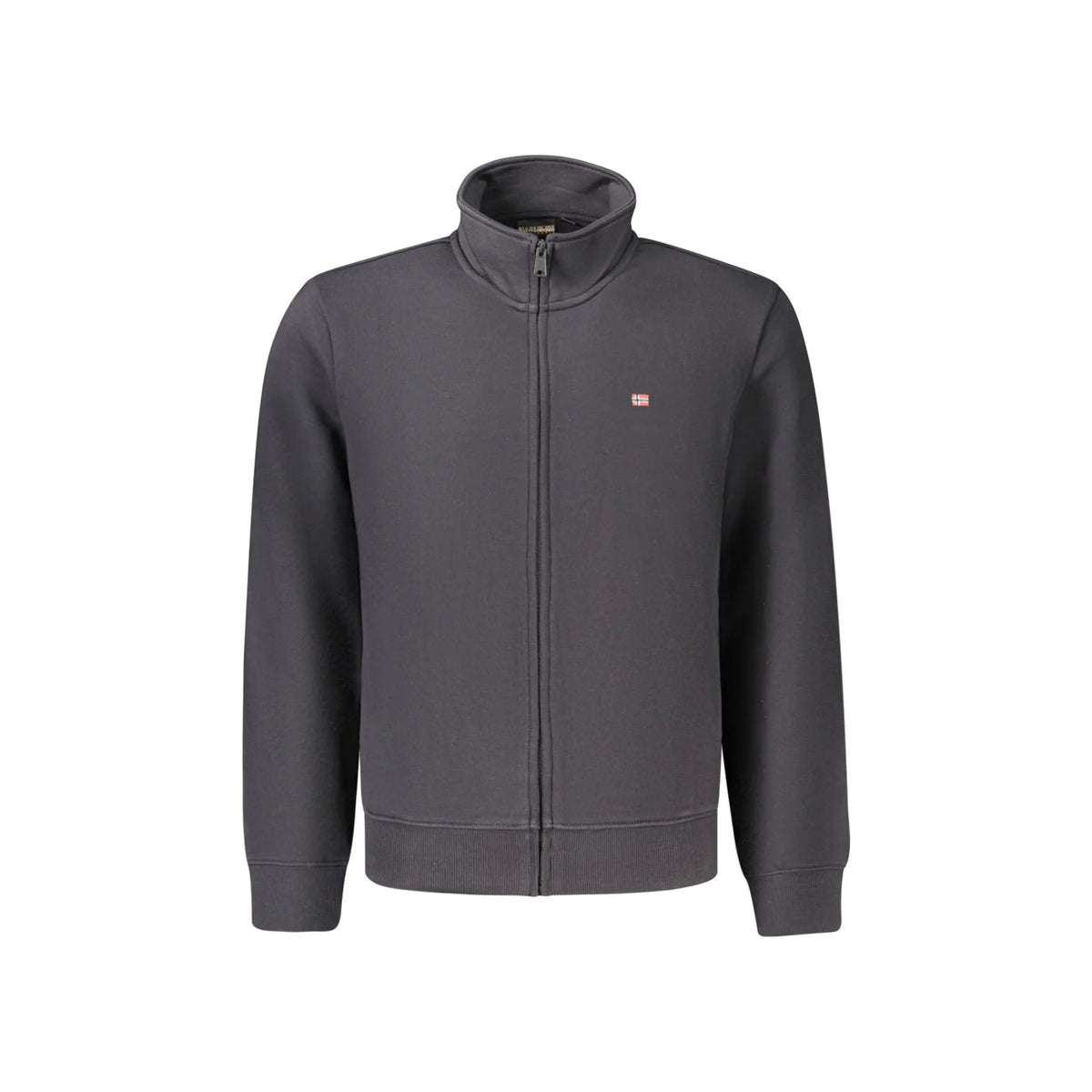 NAPAPIJRI FELPA CON ZIP UOMO NERO