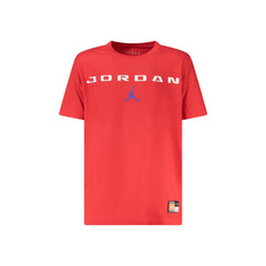Jordan T-Shirt Maniche Corte Unisex Rossa Stampa Logo