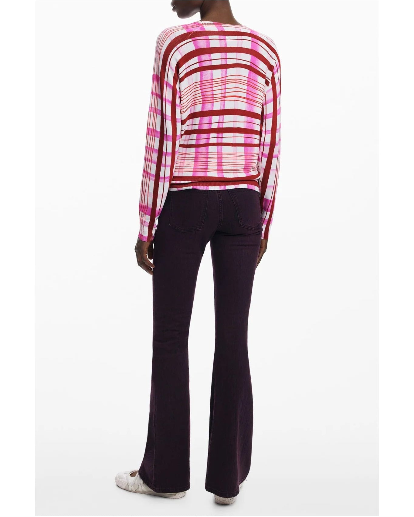 Desigual Maglia Donna Rosa Logo Maglie - vista 2