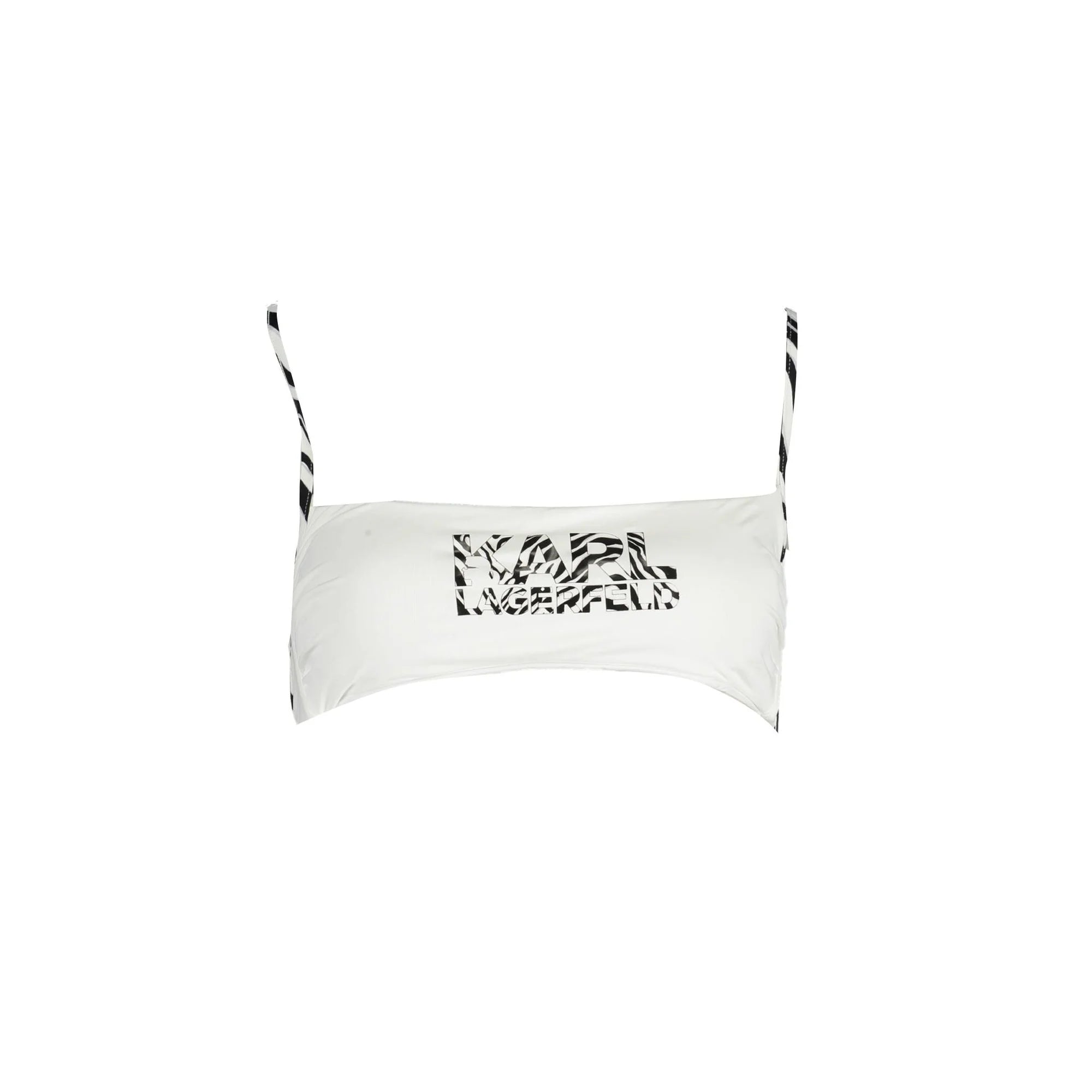 KARL LAGERFELD BEACHWEAR COSTUME PARTE SOPRA DONNA BIANCO