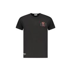 Iceberg Tricou Maneci Scurte Bărbați Negru Print Logo