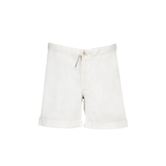 North Sails Short Garçon Blanc Logo