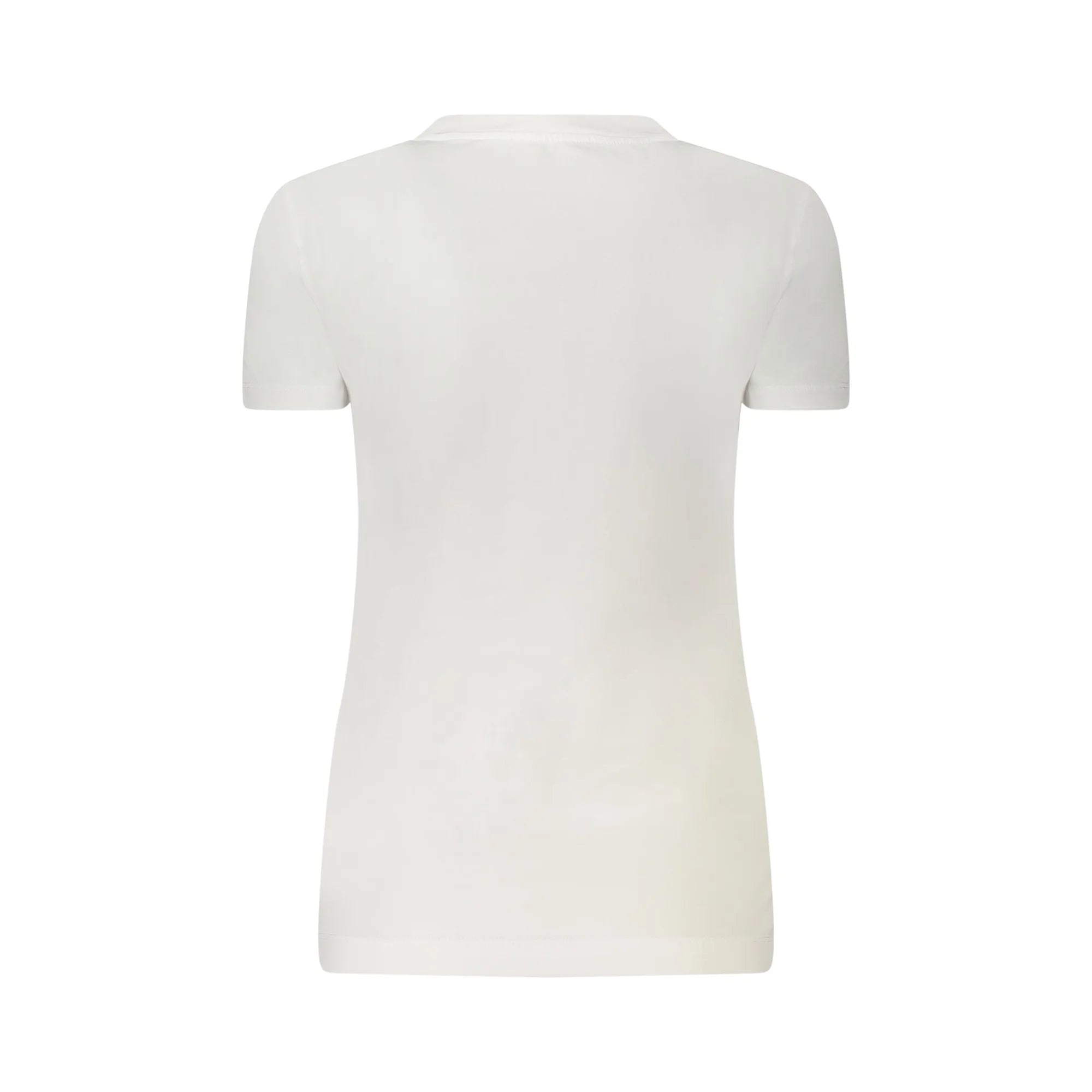 GUESS JEANS T-SHIRT MANICHE CORTE DONNA BIANCO