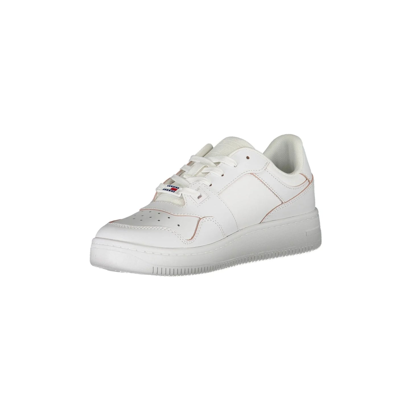 TOMMY HILFIGER Scarpe Sneakers Donna Bianche con Lacci e Logo bianco - vista 3