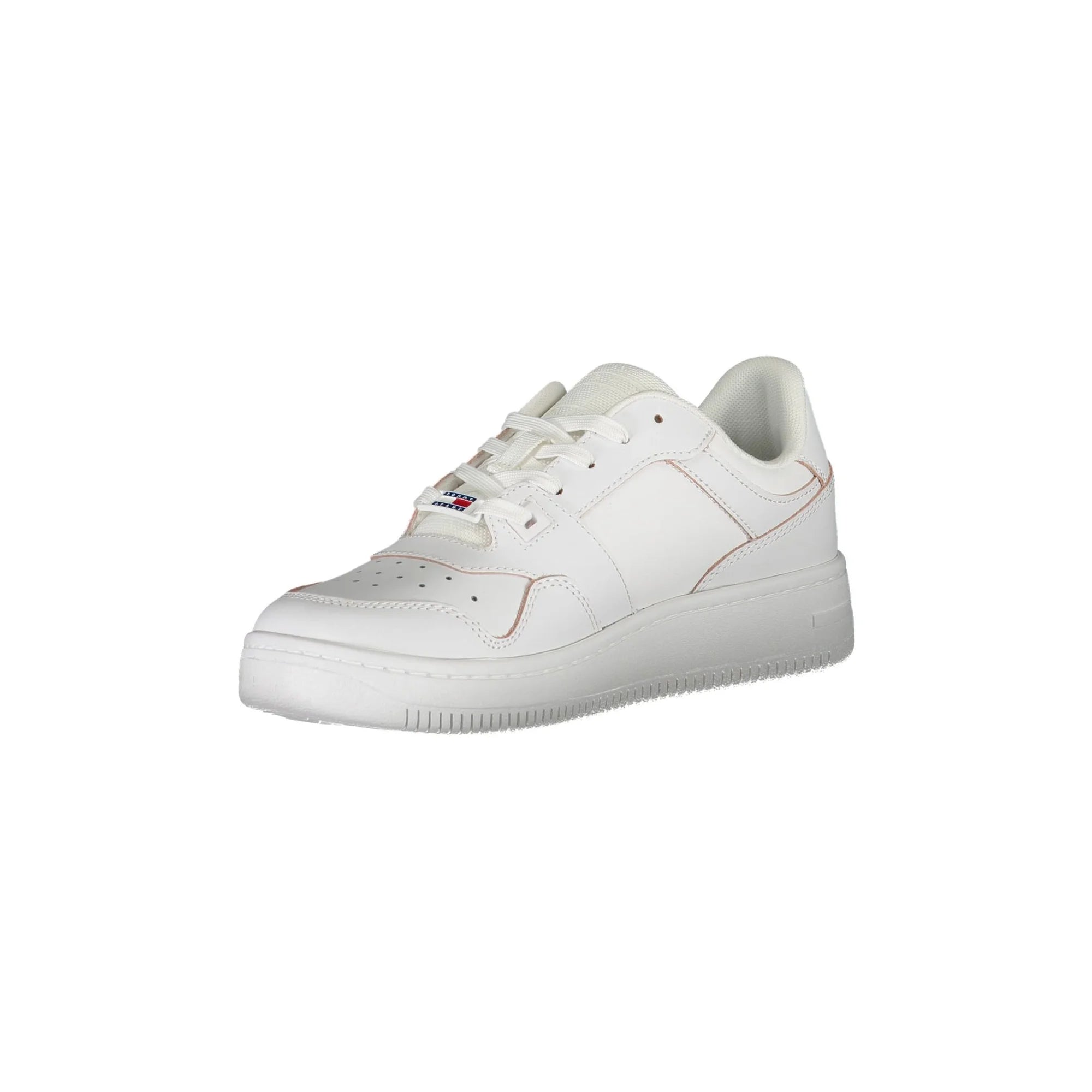 TOMMY HILFIGER Scarpe Sneakers Donna Bianche con Lacci e Logo bianco - vista 3