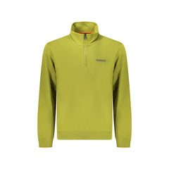 Napapijri Felpa Maniche Lunghe Uomo Verde Stampa Logo