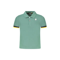 K-Way Polo Maniche Corte Bambino Verde Logo