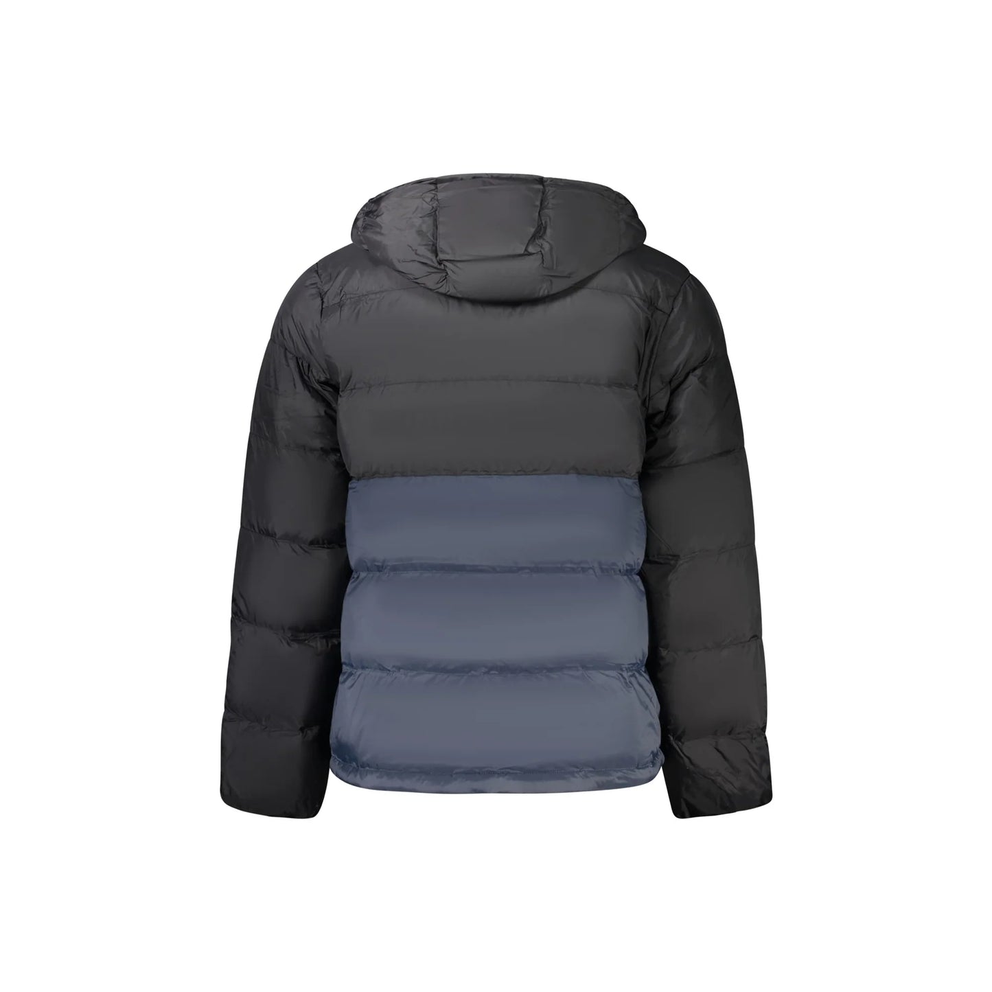 Calvin Klein Giubbotto Uomo Nero Cappuccio Dettagli Blu Water Wind Giubbotti e Giacche - vista 2