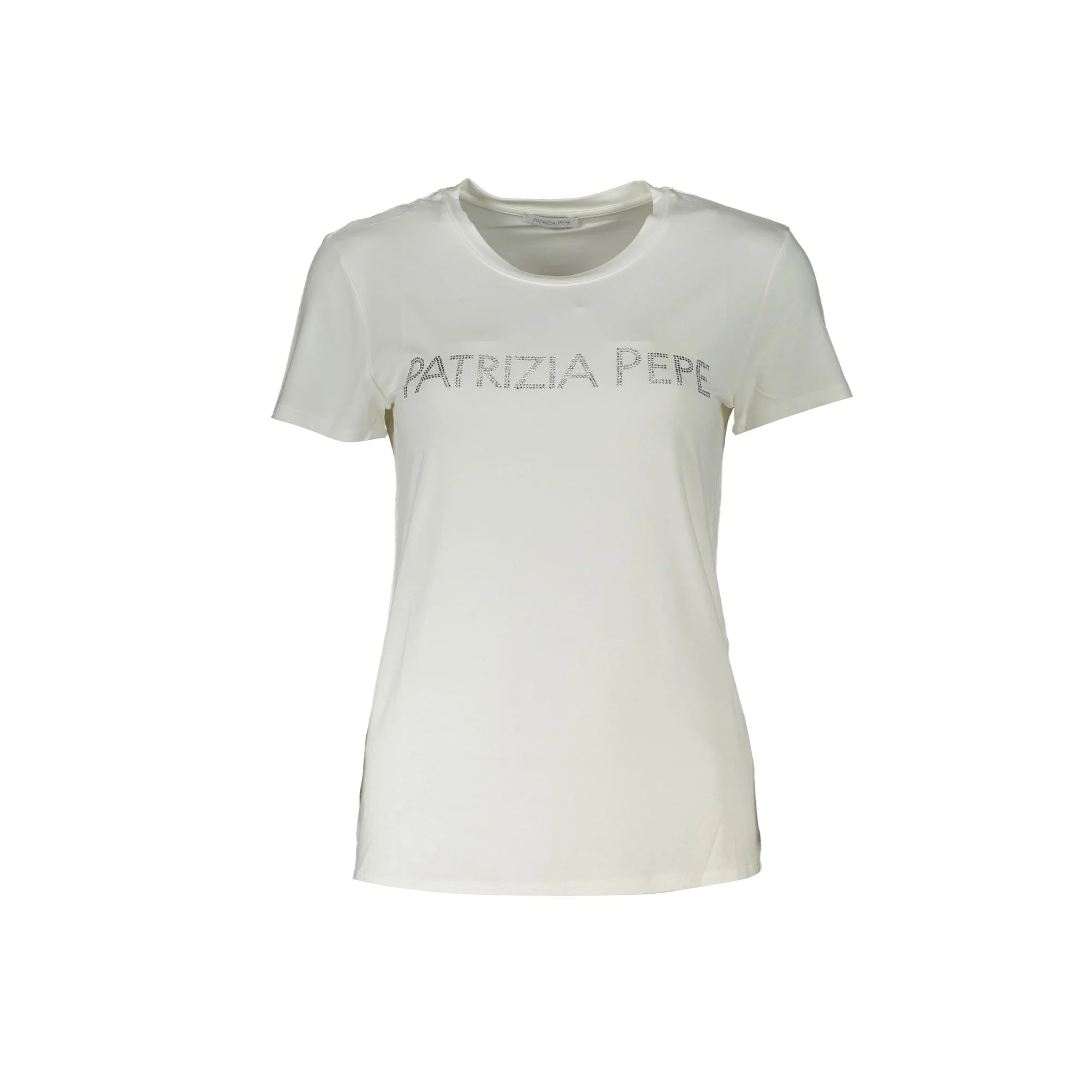 PATRIZIA PEPE T-SHIRT MANICHE CORTE DONNA BIANCO