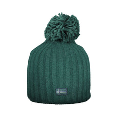 NORWAY 1963 Bonnet Femme Vert avec Pompon et Logo
