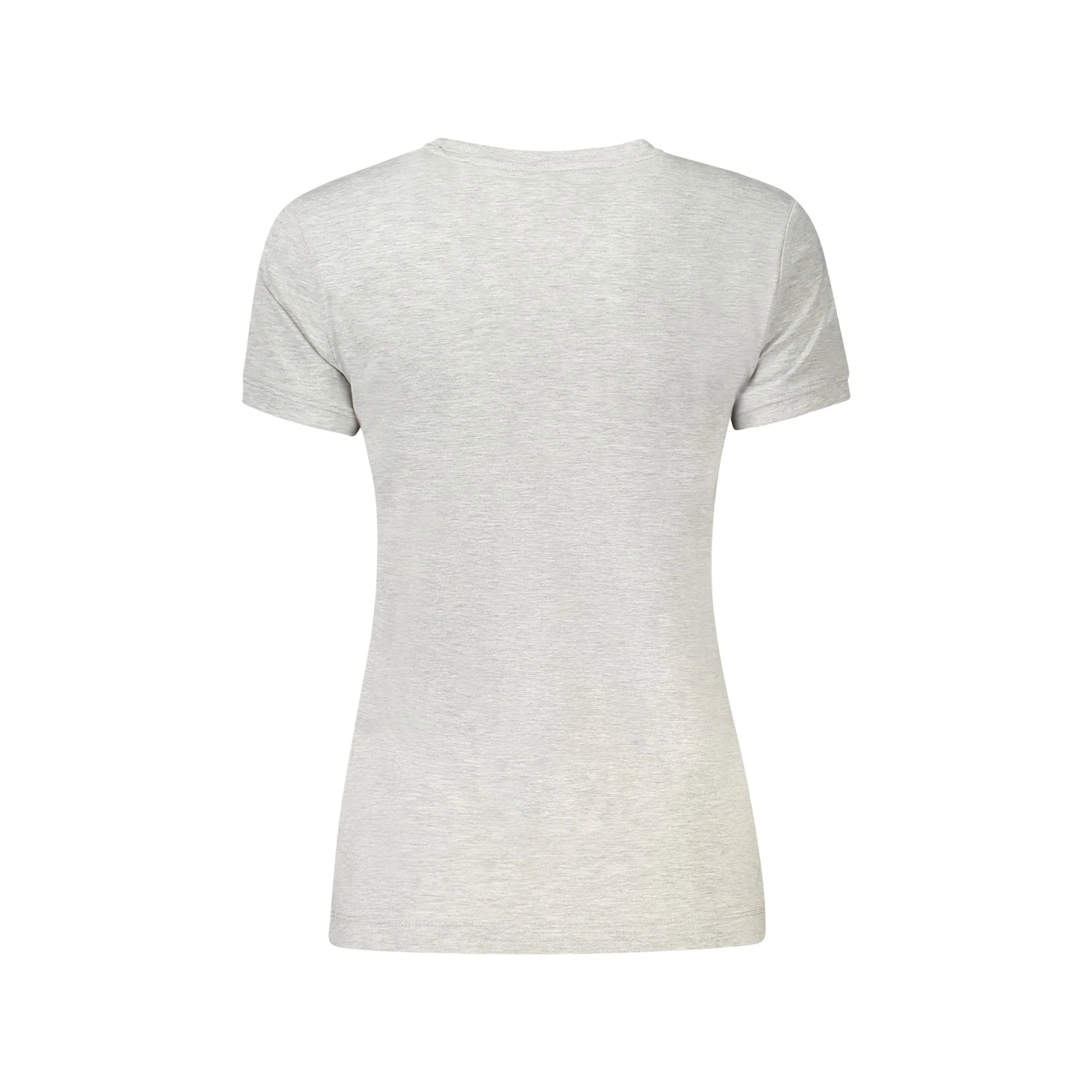 GUESS JEANS T-SHIRT MANICHE CORTE DONNA GRIGIO