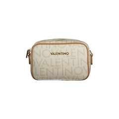 Valentino Bags Τσάντα Χιαστί Γυναίκα Μπεζ Φερμουάρ Λογότυπο