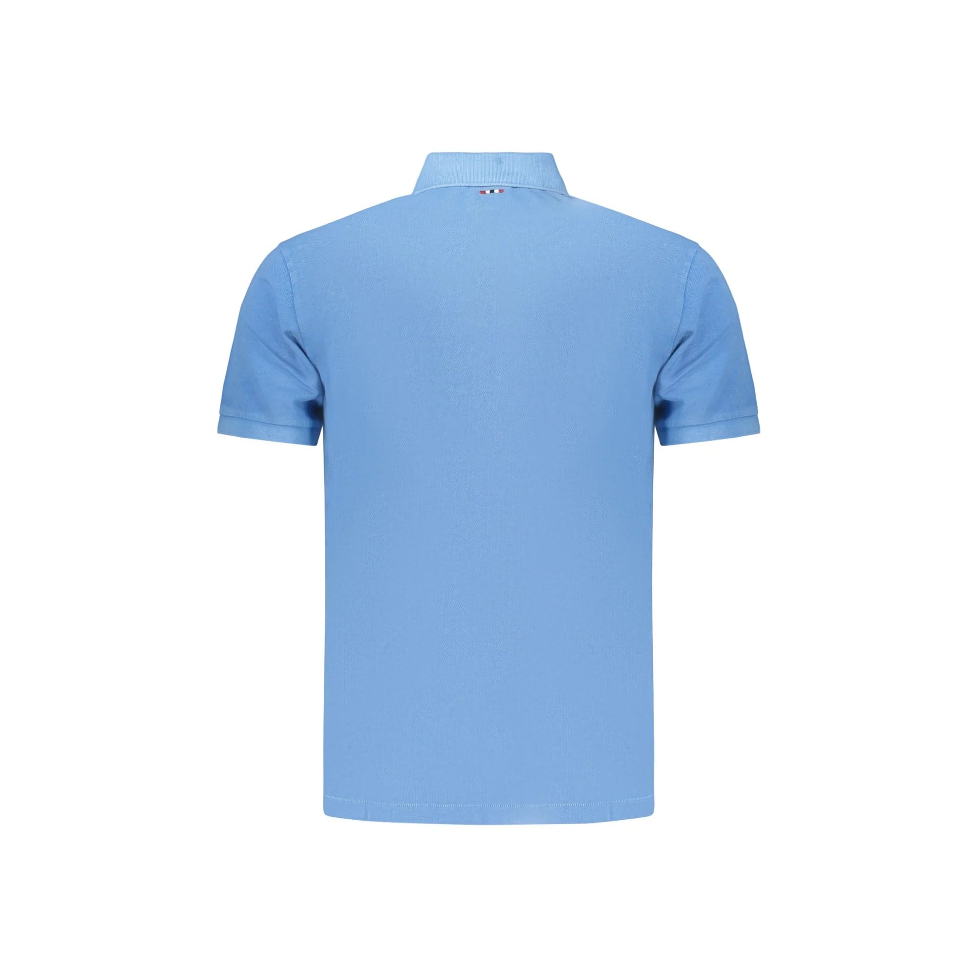 NAPAPIJRI POLO MANICHE CORTE UOMO AZZURRO