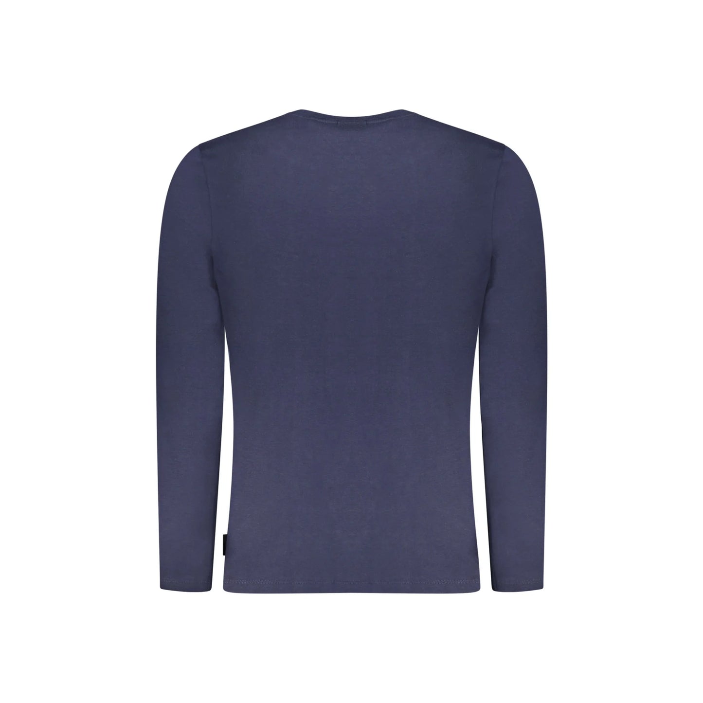 U.S. Grand T-Shirt Uomo Blu Maniche Lunghe Girocollo Stampa Logo - vista 2