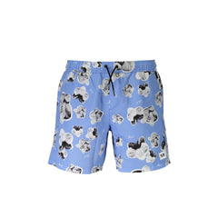 Karl Lagerfeld Beachwear Costume da Mare Uomo Azzurro Logo