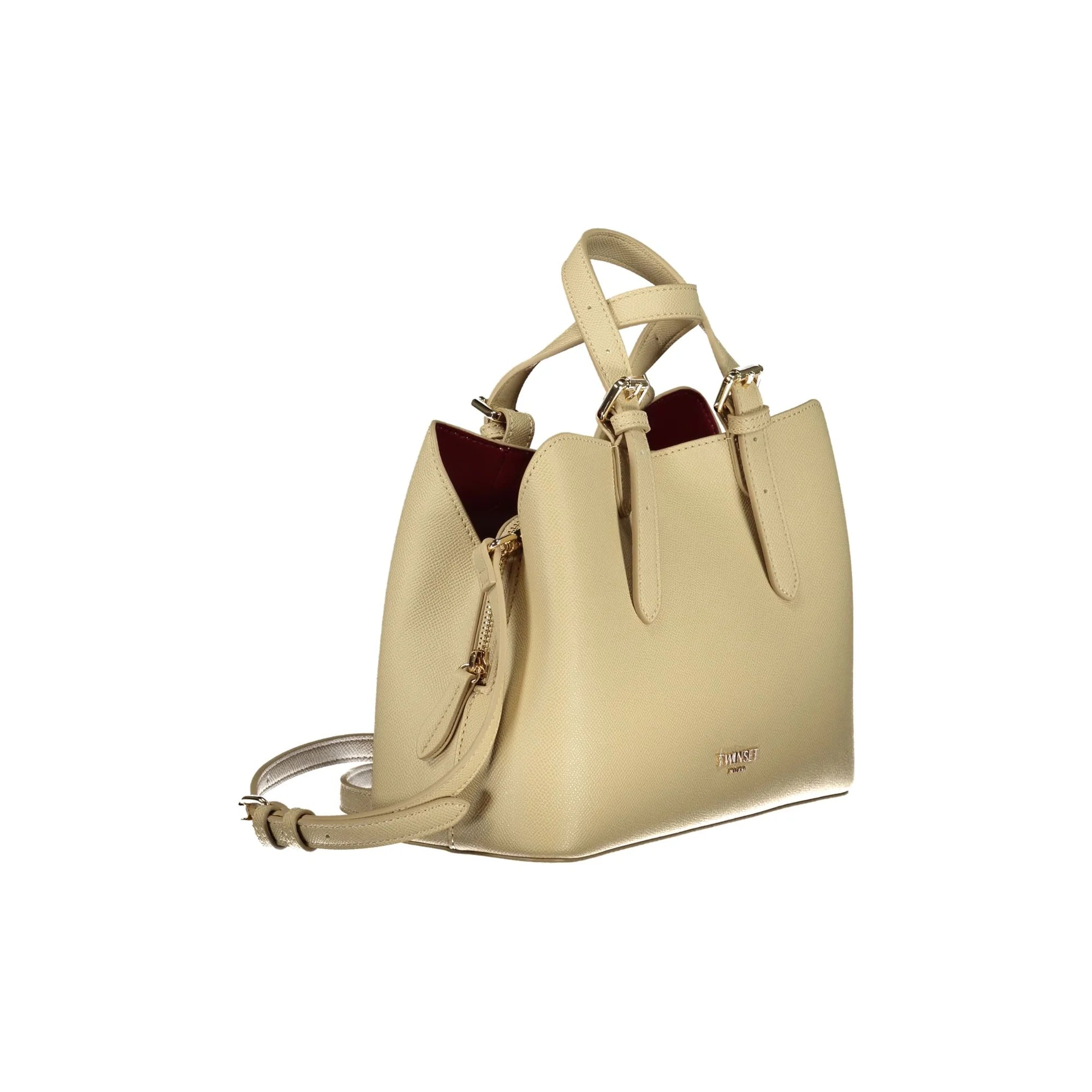 Twinset Borsa a Tracolla Donna Beige Logo Borse - vista 3