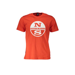 North Sails T-Shirt Maniche Corte Uomo Rossa Stampa
