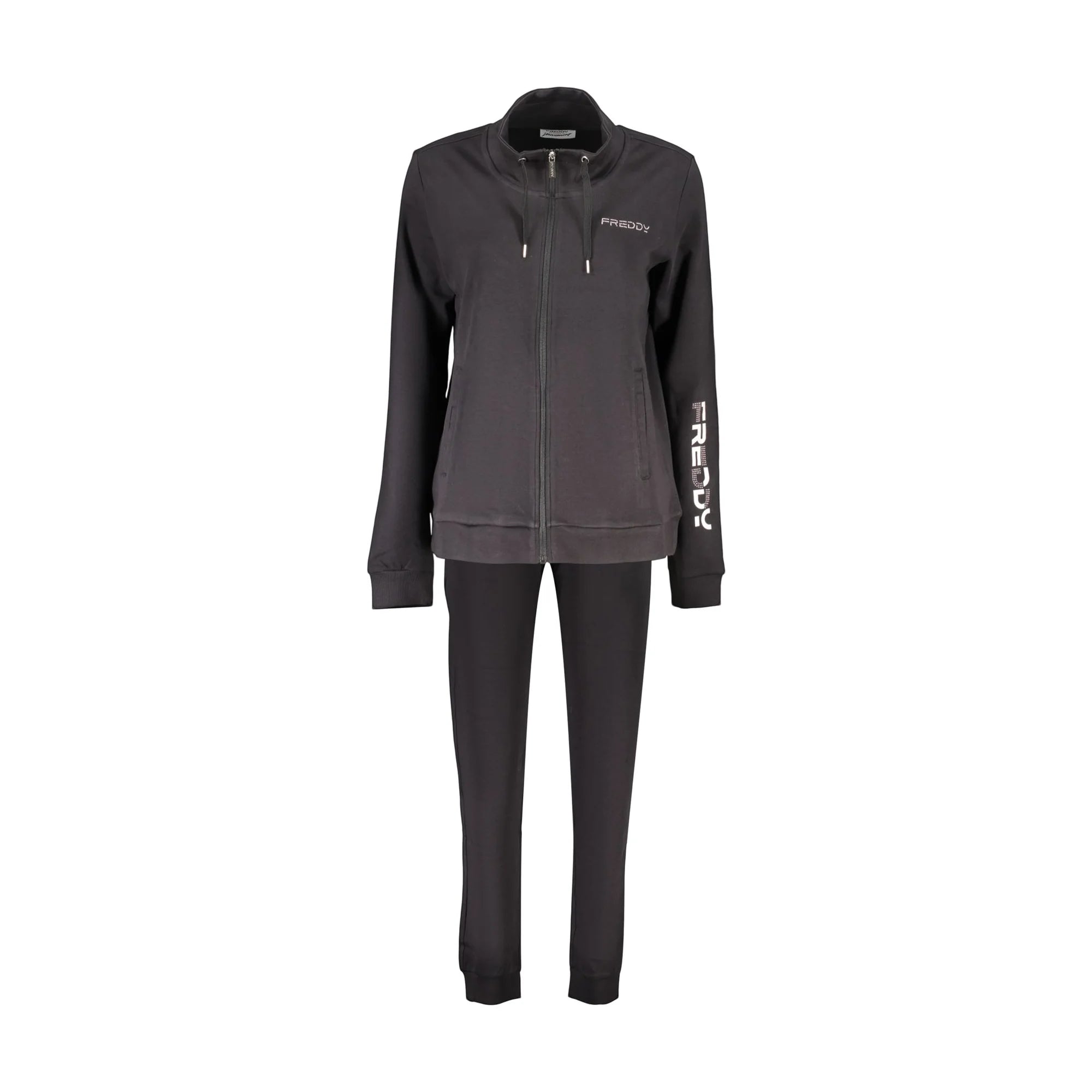 FREDDY FELPA CON ZIP DONNA NERO