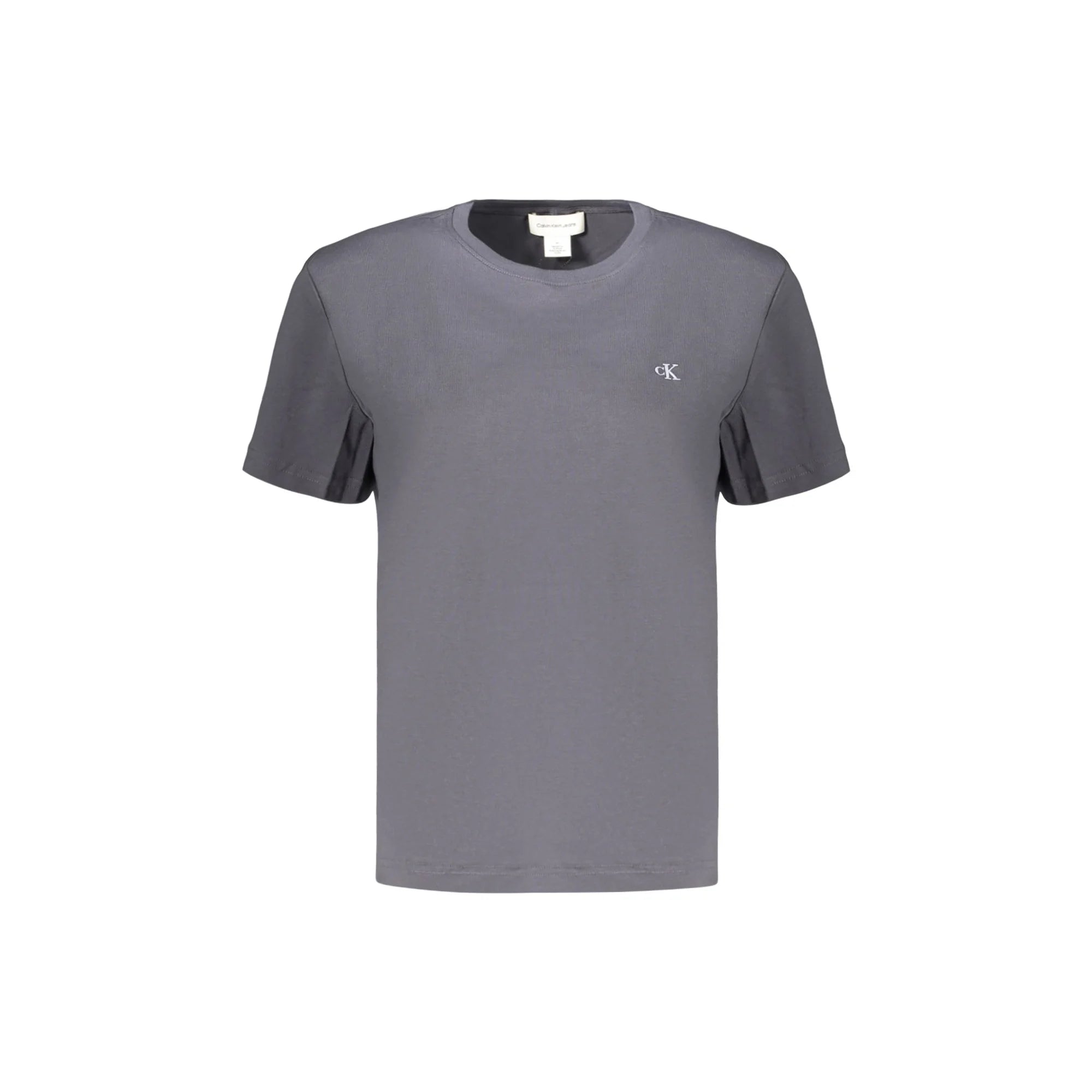 CALVIN KLEIN T-SHIRT MANICHE CORTE DONNA GRIGIO