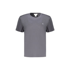 Calvin Klein T-shirt Krótki Rękaw Damska Szara Haft