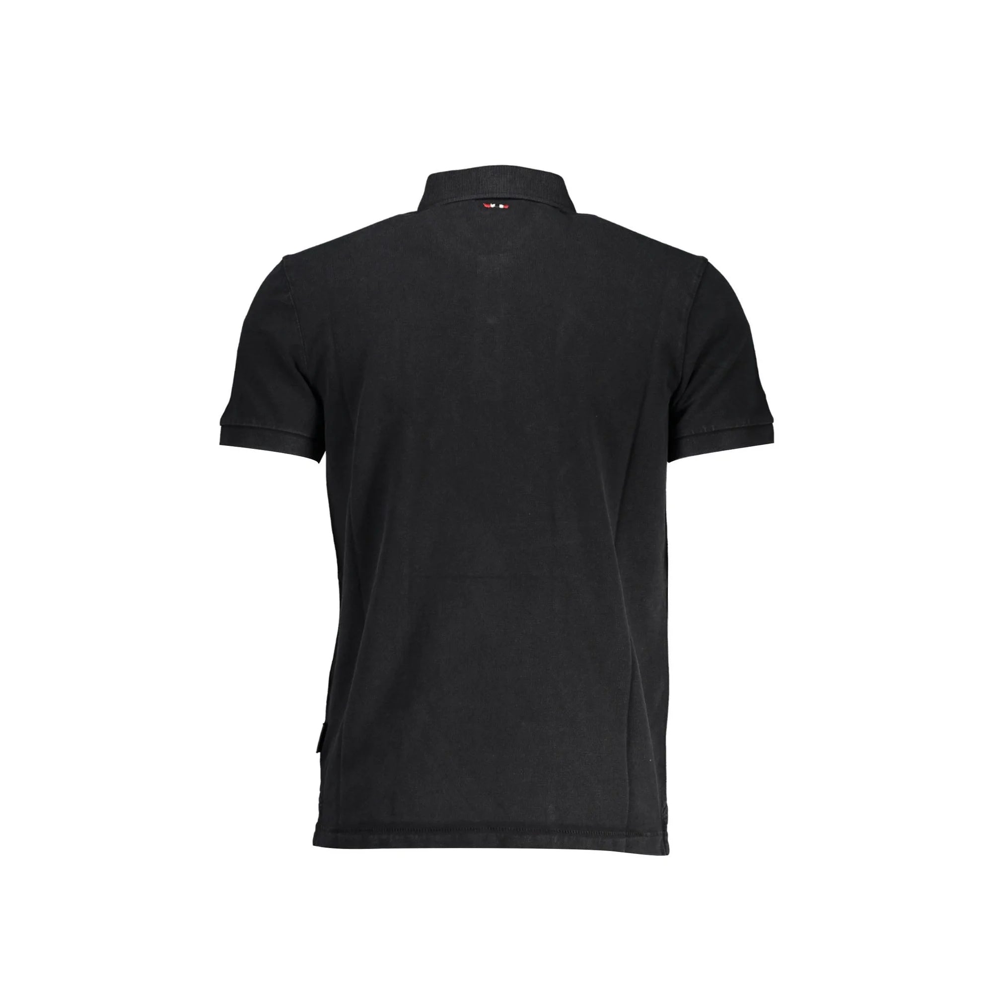 Napapijri Polo Maniche Corte Uomo Nera Stampa/Ricamo/Logo nero - vista 2