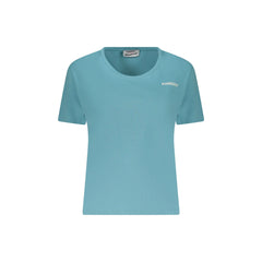 Freddy T-Shirt Maniche Corte Donna Azzurra Stampa Logo