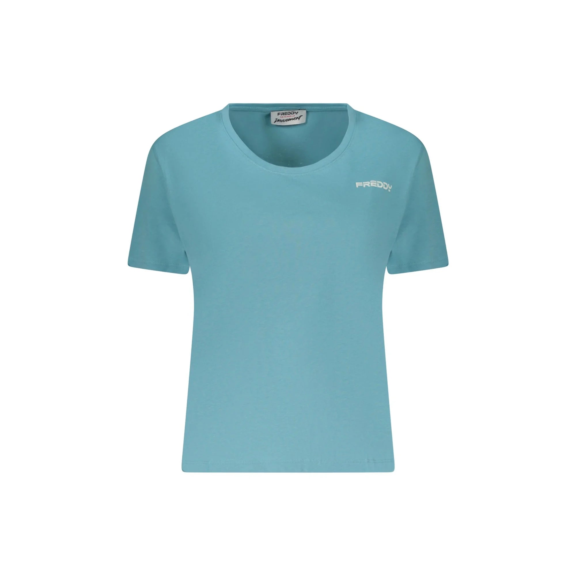 FREDDY T-SHIRT MANICHE CORTE DONNA AZZURRO