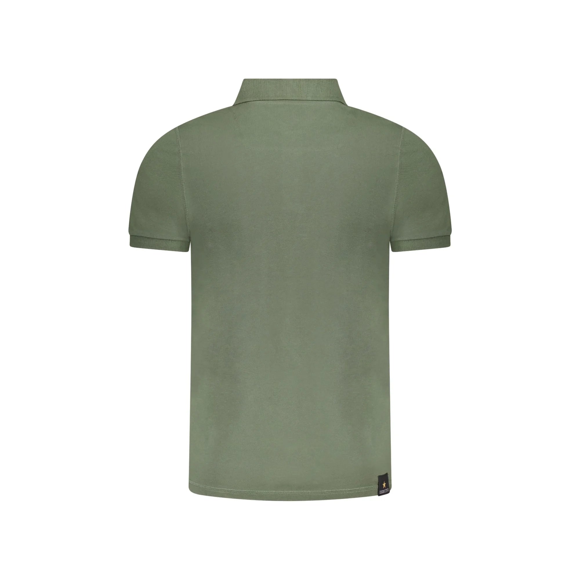 Accademia Militare Polo Maniche Corte Uomo Verde Stampa Logo - vista 2