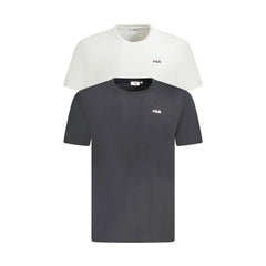 Fila T-Shirt Manga Curta Homem Branca Estampa Logo