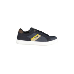 Gas Sneakers Uomo Blu Lacci Plantare Removibile Logo