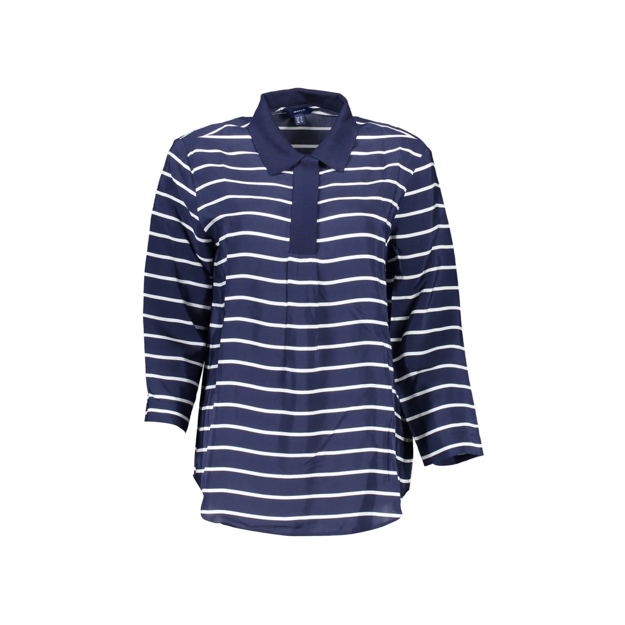 GANT POLO MANICHE 3/4 DONNA BLU