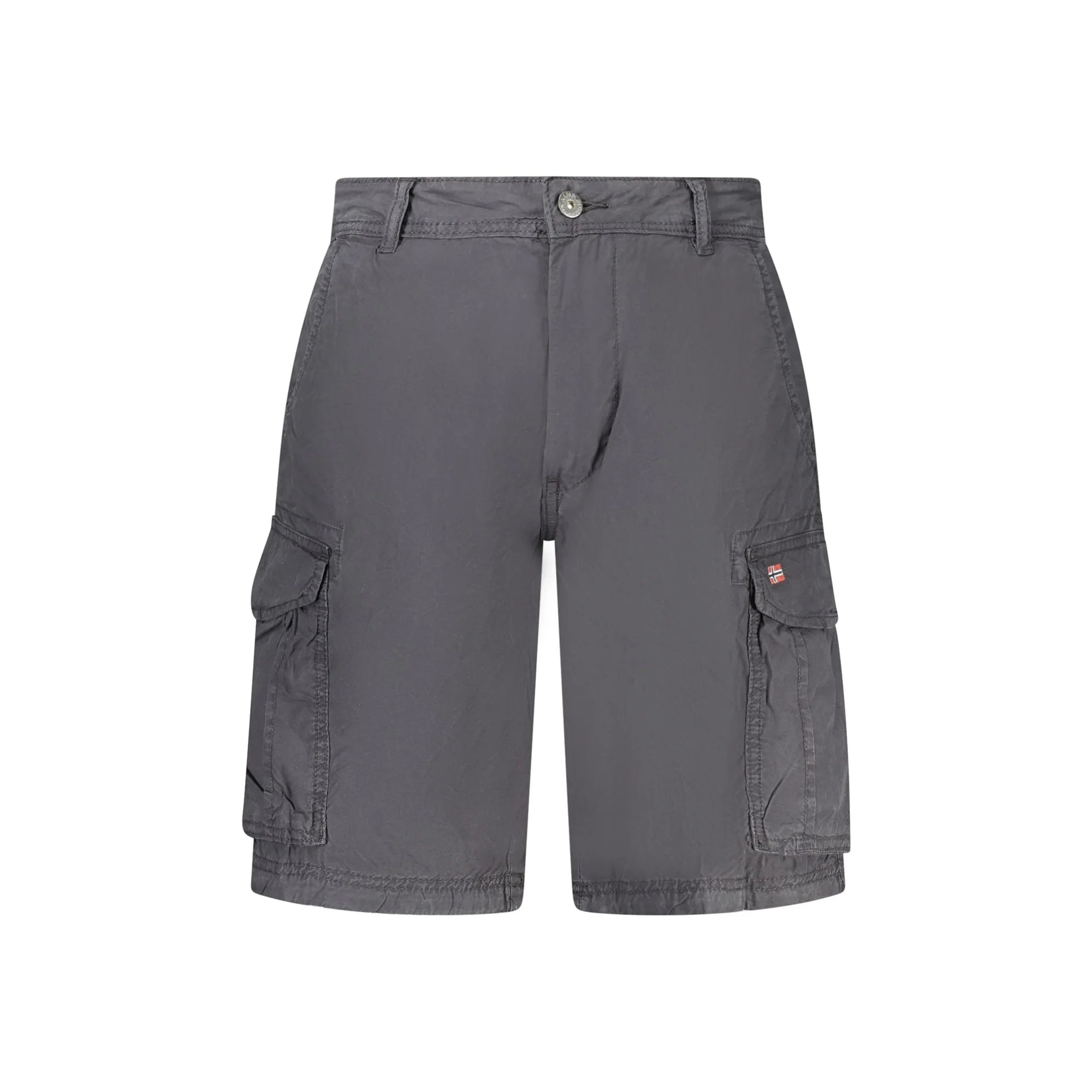 Napapijri Short Bermuda Uomo Nero Ricamo Pantaloni - foto prodotto