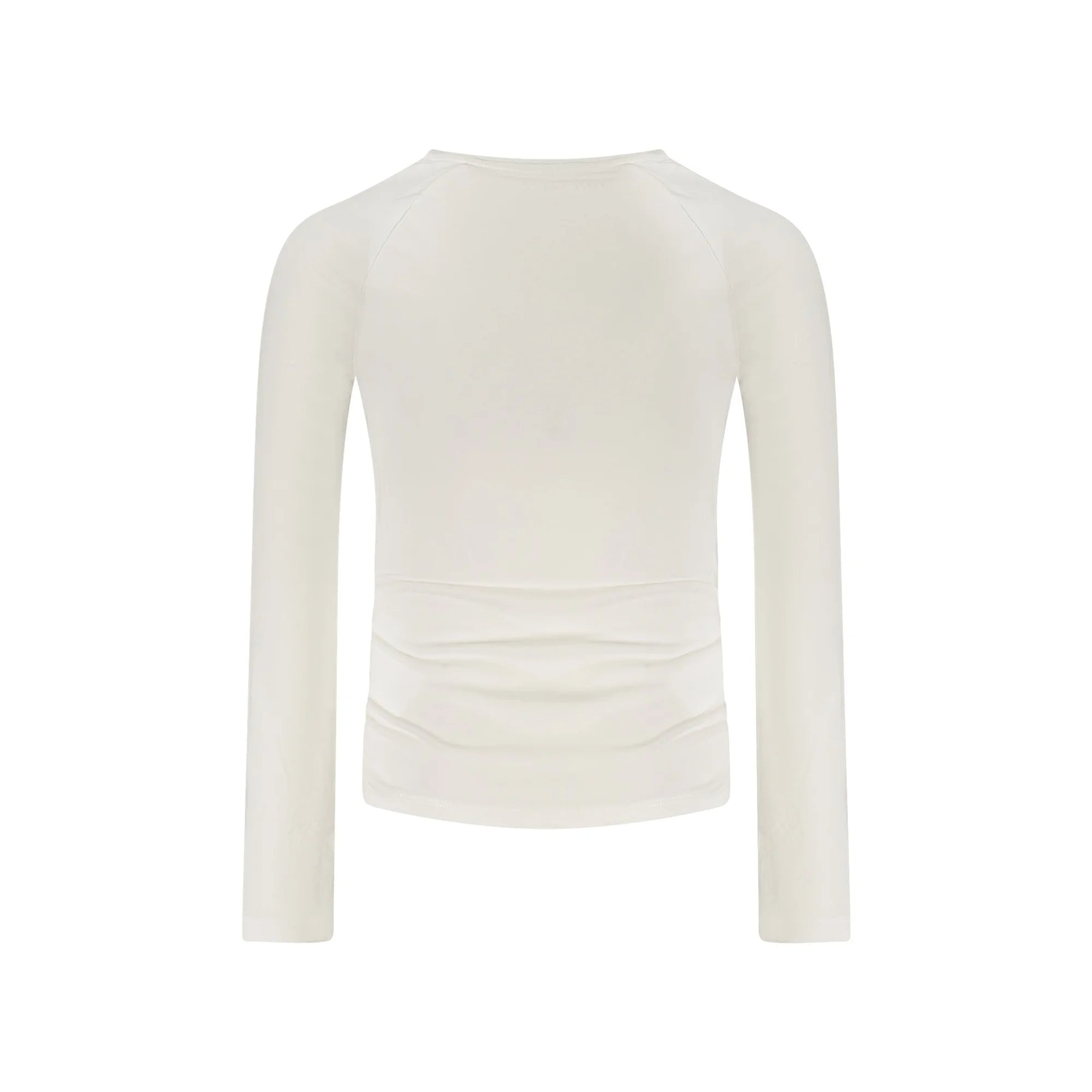 GUESS JEANS T-SHIRT MANICHE LUNGHE BAMBINA BIANCO
