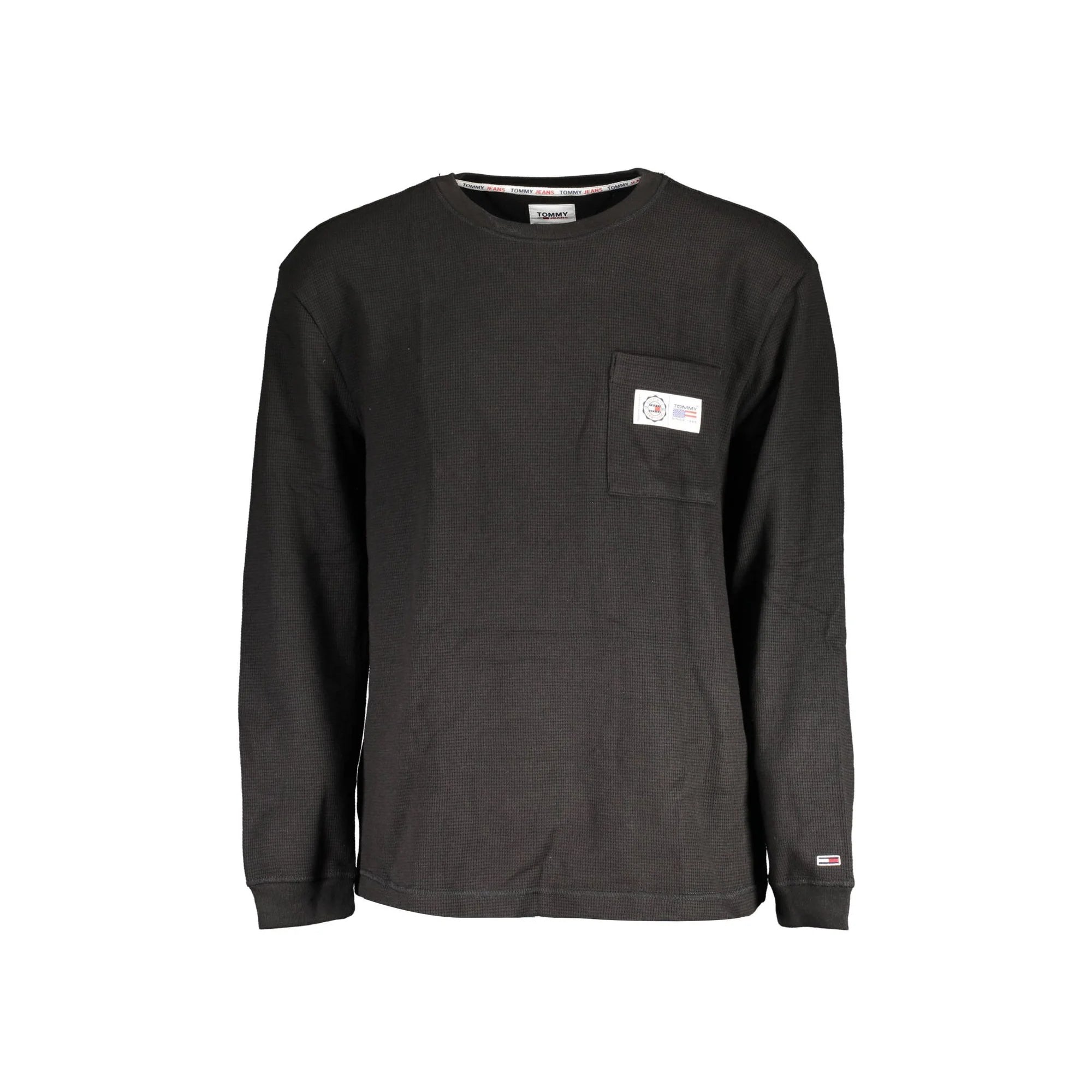 Tommy Hilfiger Maglia Uomo Nera Ricamo Logo Maglie Nero - foto prodotto