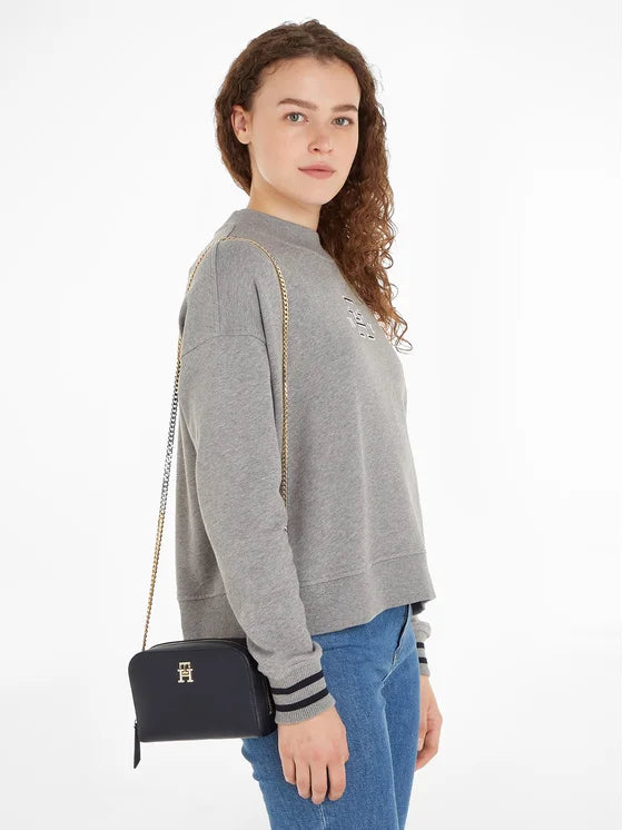 tommy hilfiger borsetta th feminne crossover aw0aw14871 blu scuro 8720644241615 - immagine 8