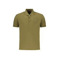 Napapijri Polo Manches Courtes Homme Vert Imprimé/Broderie/Logo