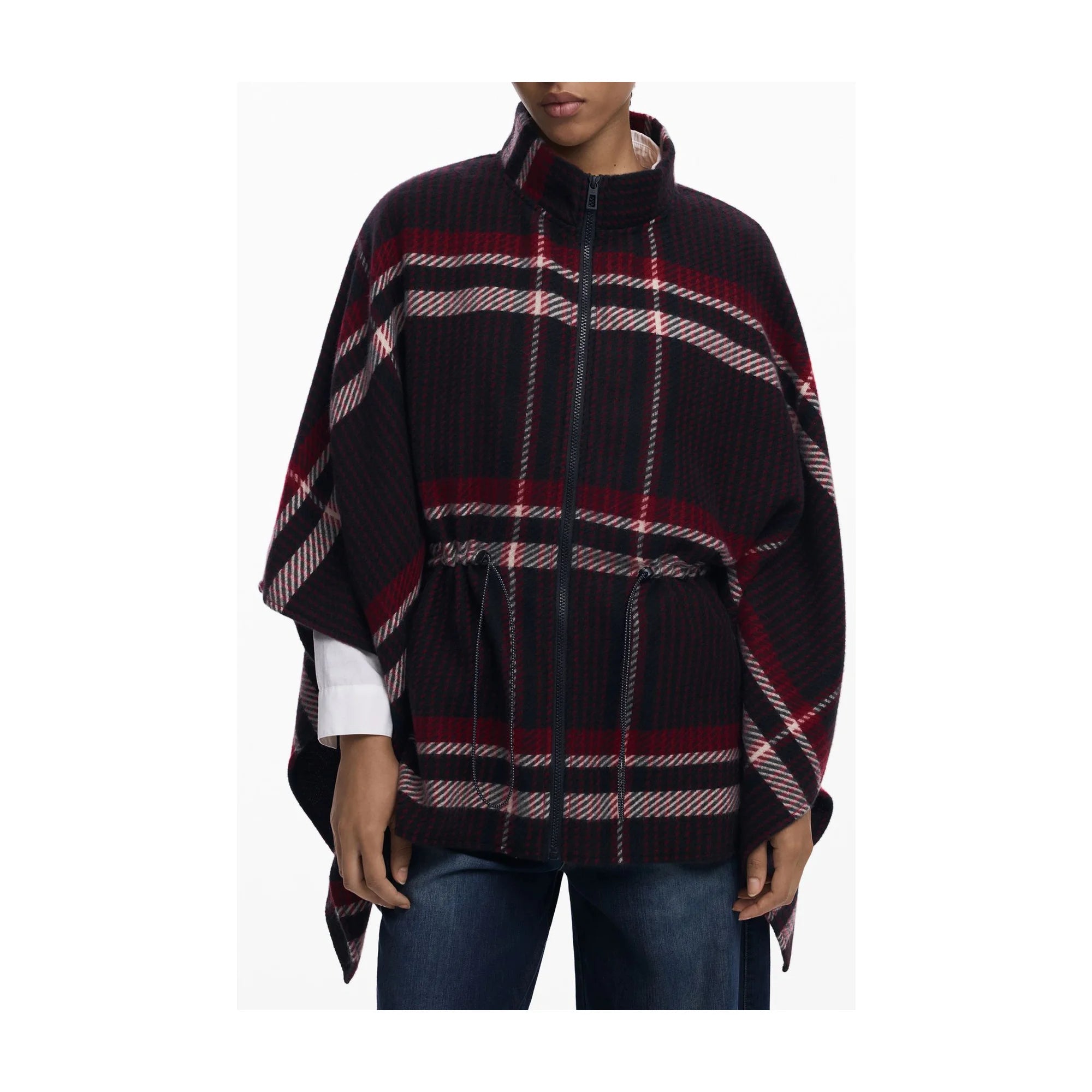 DESIGUAL PONCHO DONNA NERO