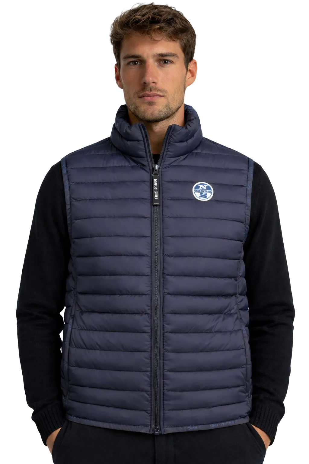 North Sails Giubbotto Uomo Blu Logo Giubbotti e Giacche - foto prodotto