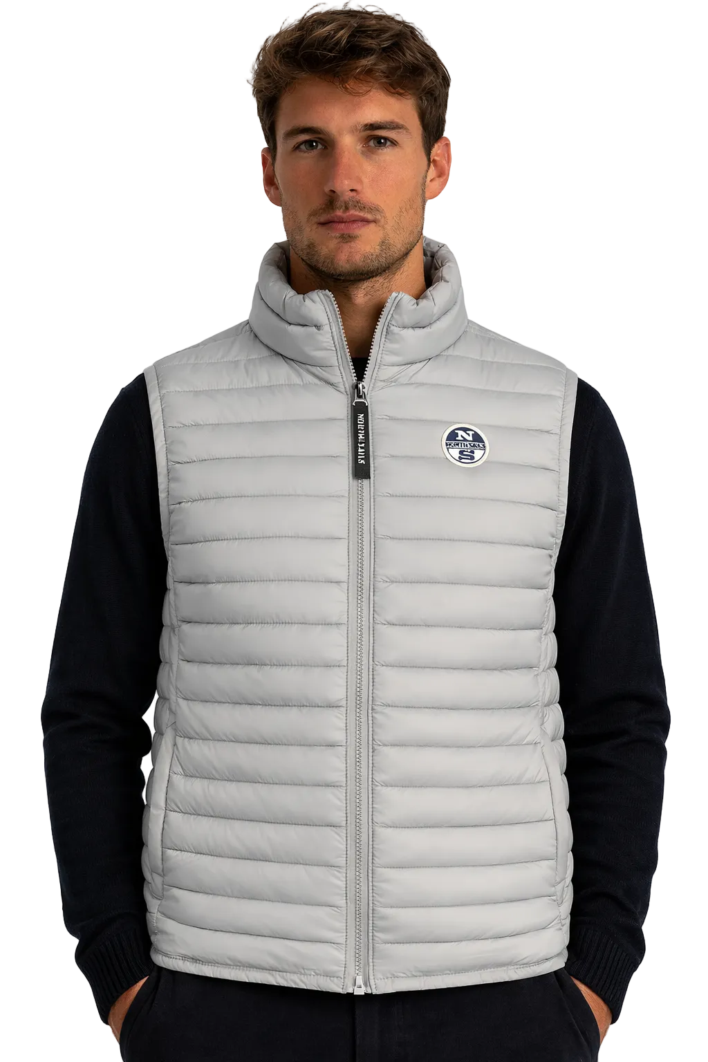 North Sails Giubbotto Uomo Grigio Logo Giubbotti e Giacche - foto prodotto