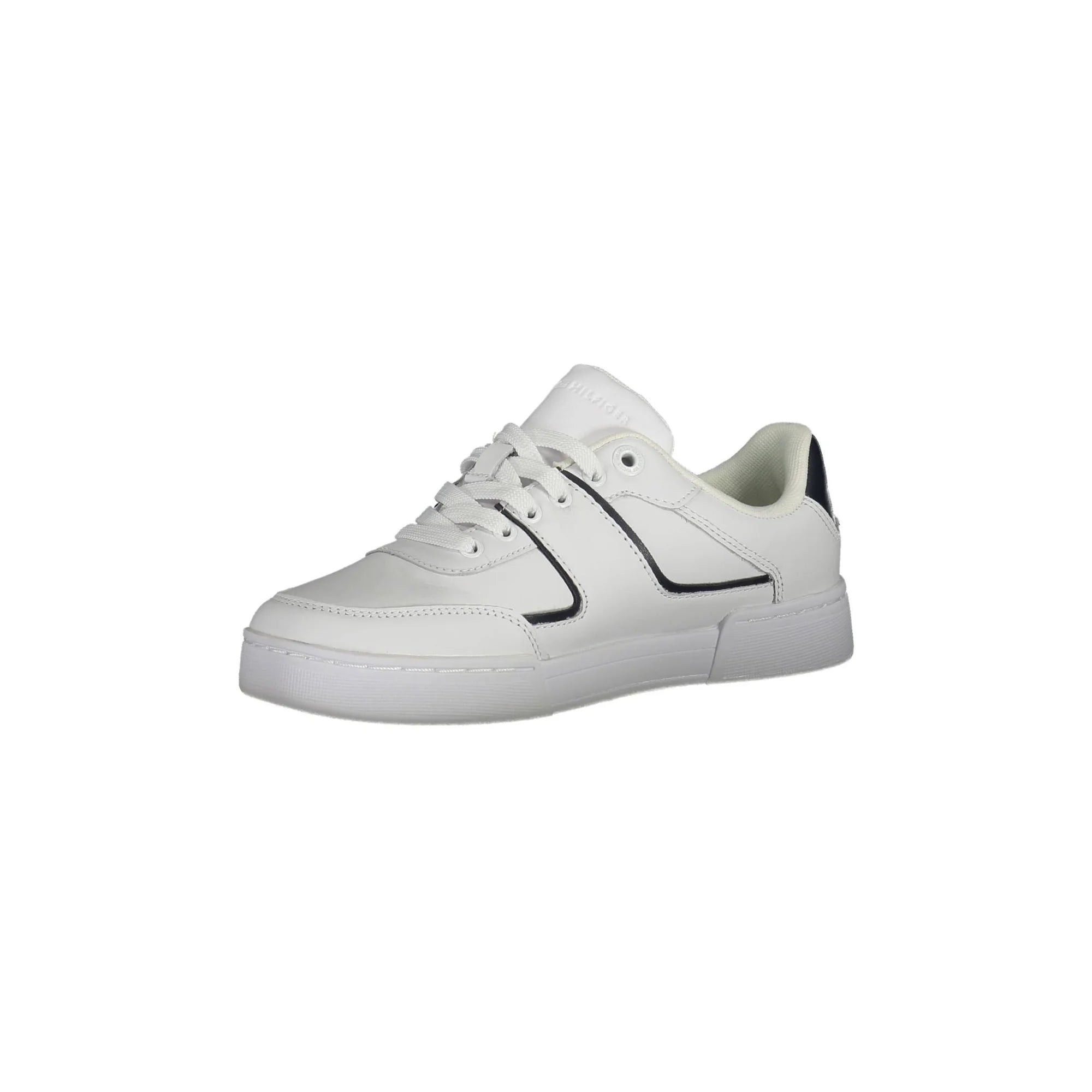 TOMMY HILFIGER Scarpe Sneakers Donna Bianche con Lacci e Logo bianco - vista 3