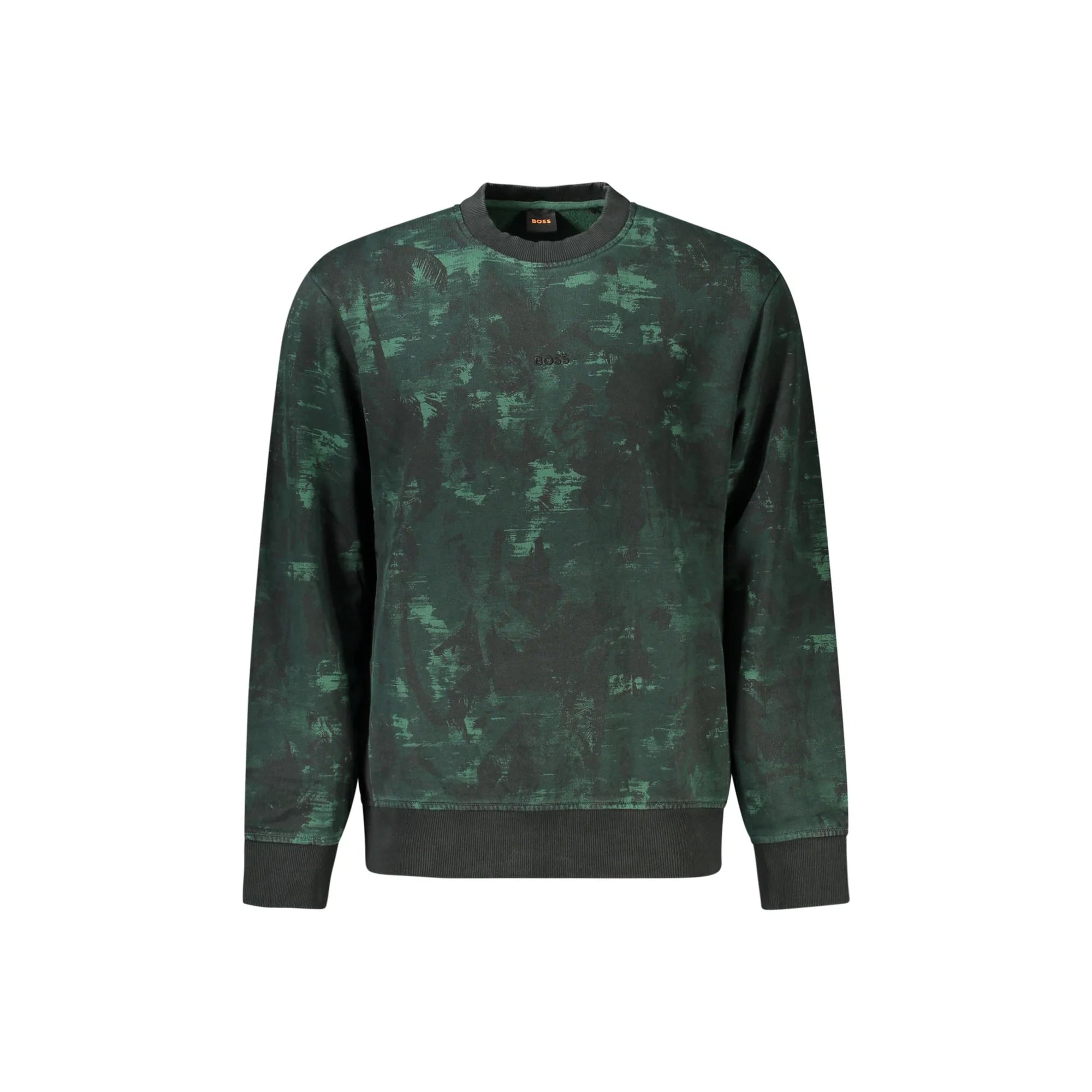 HUGO BOSS FELPA SENZA ZIP UOMO VERDE