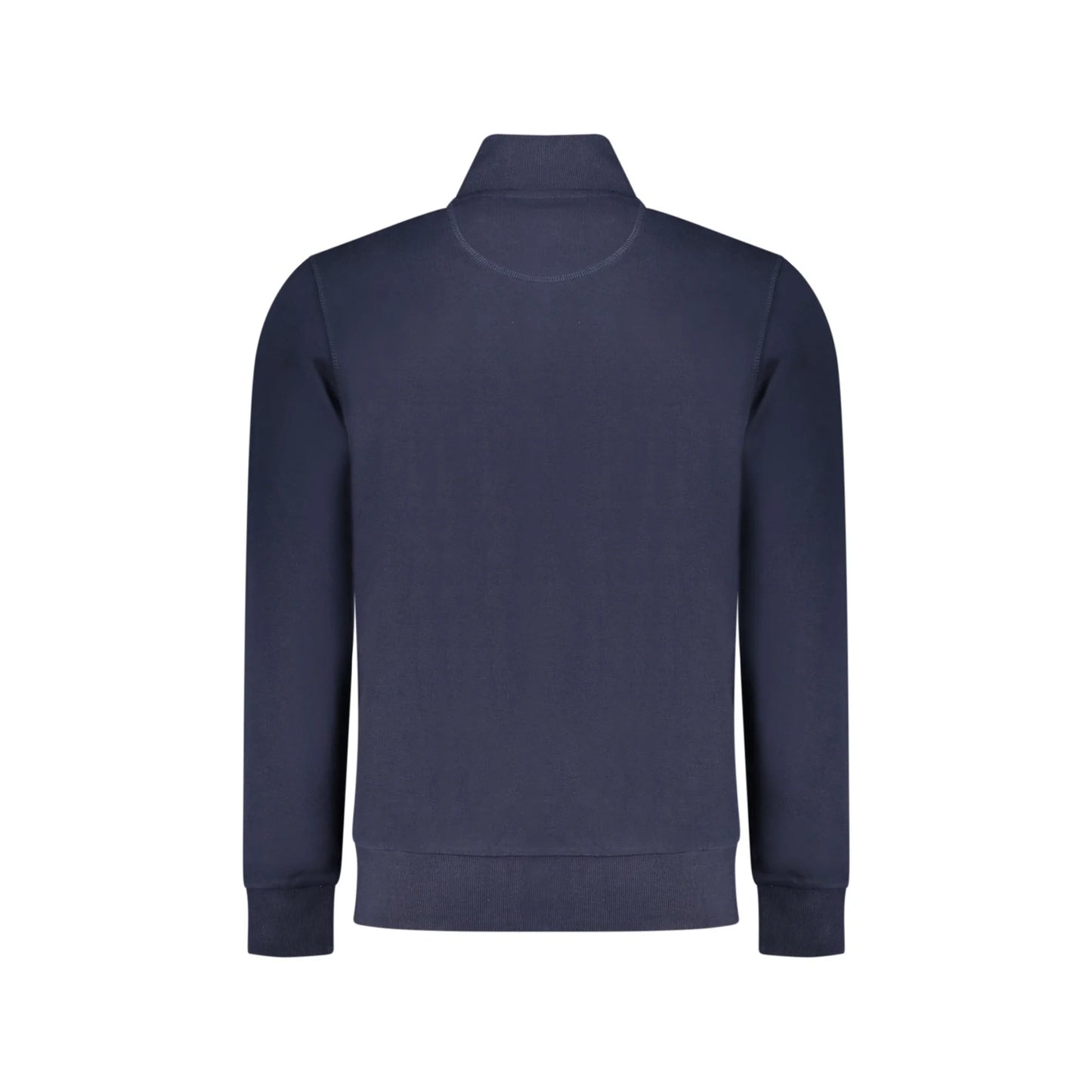 North Sails Felpa Uomo Blu Zip Garzata Tasche Logo Felpe - vista 2