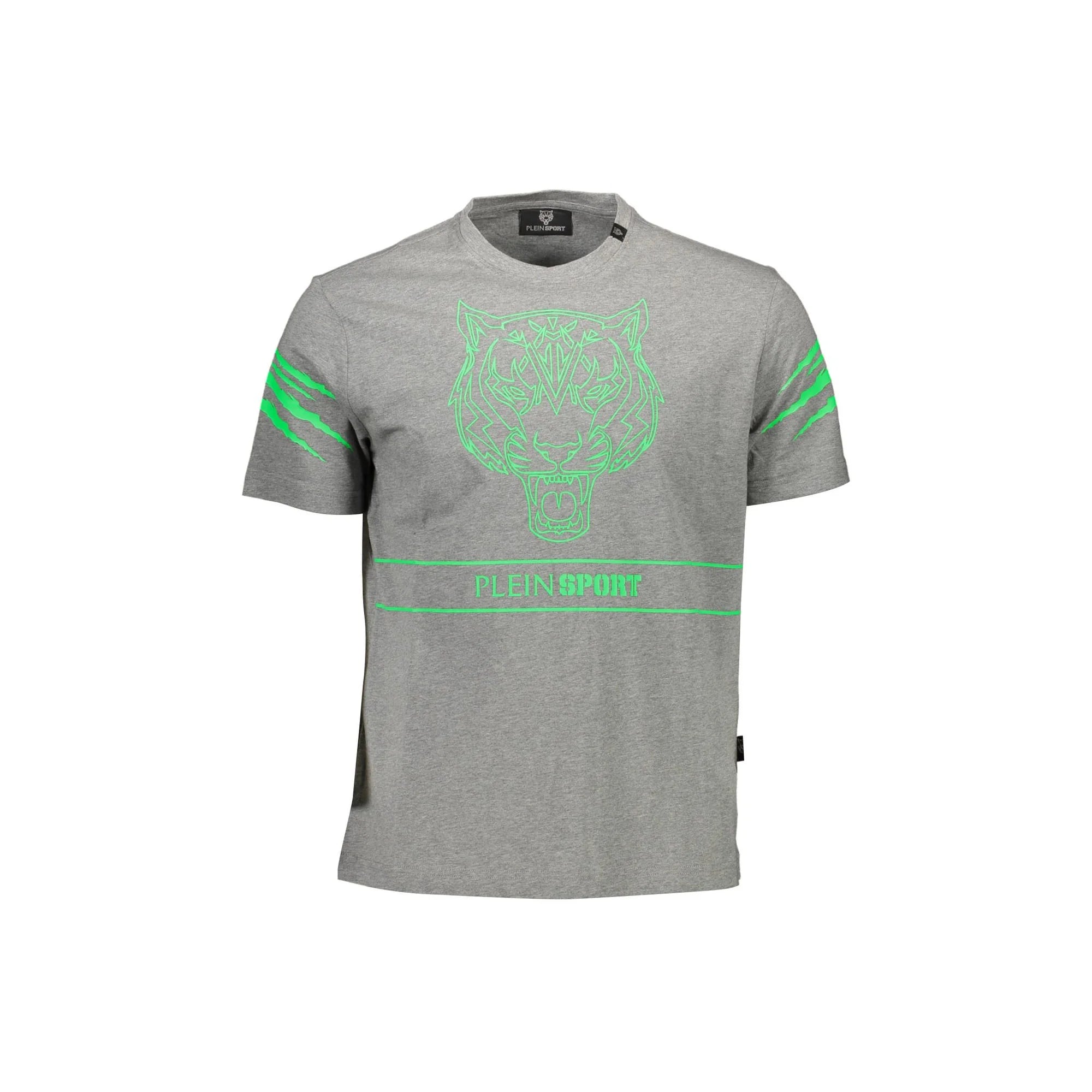 PLEIN SPORT T-SHIRT MANICHE CORTE UOMO GRIGIO