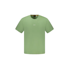 Boss T-Shirt Maniche Corte Uomo Verde Logo