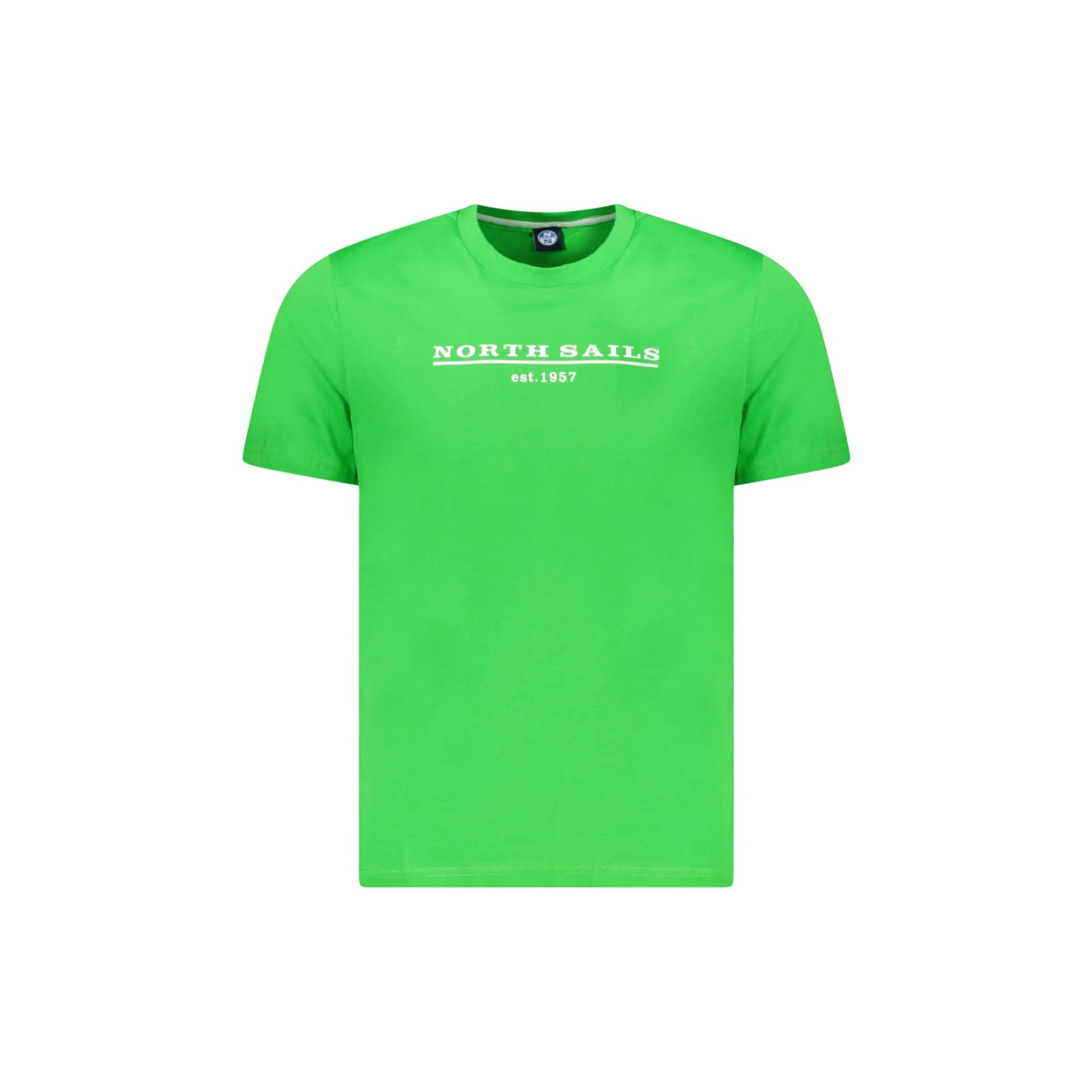 North Sails 1957 T-shirt Uomo Manica Corta – Colore Verde Militare, Girocollo, Logo Sul Petto, Vestibilità Regolare