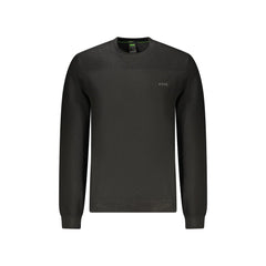 Boss Maglia Uomo Nera Stampa Logo